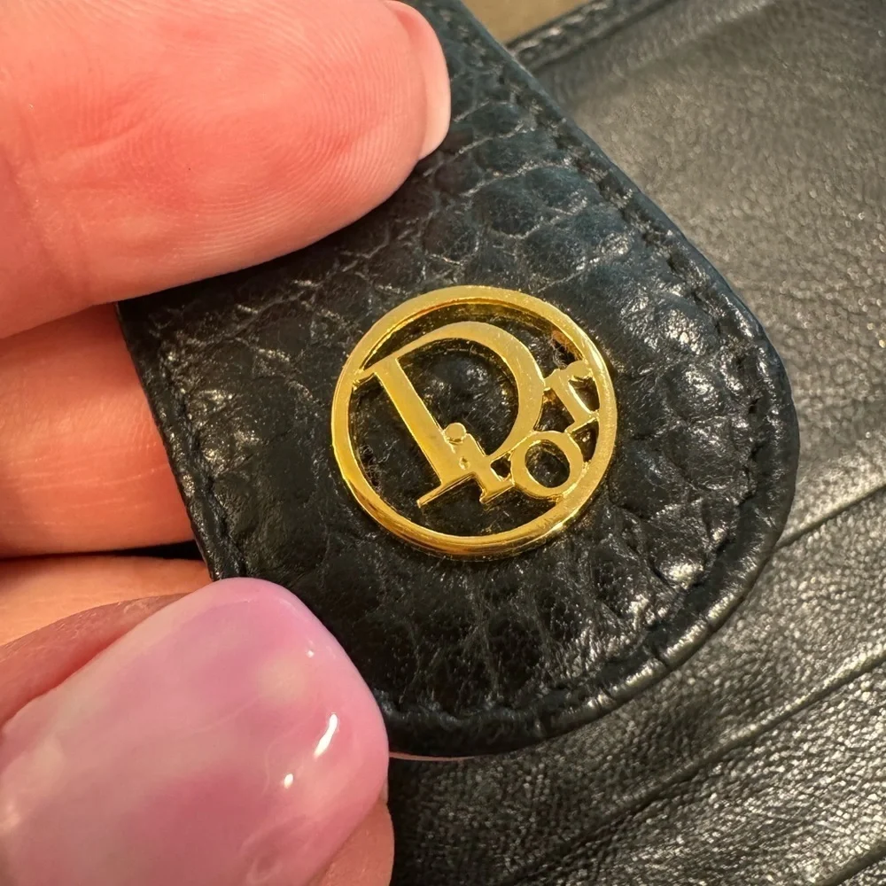 ⚡️Christian Dior Black Leather Compact Wallet (w/ COA)